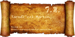 Tarnóczi Martin névjegykártya